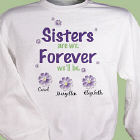 Sisters Forever Personalized Sweatshirt